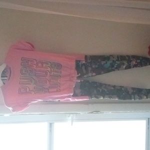 2 piece girl active wear